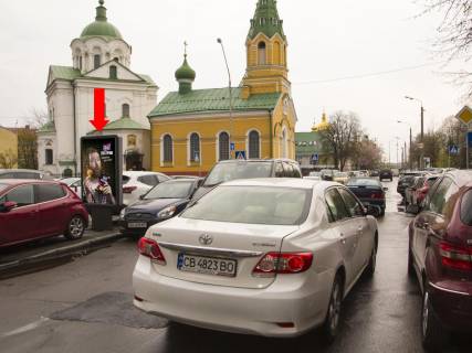 Ситилайт B в Киеве, 1.8x1.2  Почайнинська вул. - вул. Сковороди, біля БЦ Podil Plaza, в сторону Набережно-Хрещатицької вул. фото 1