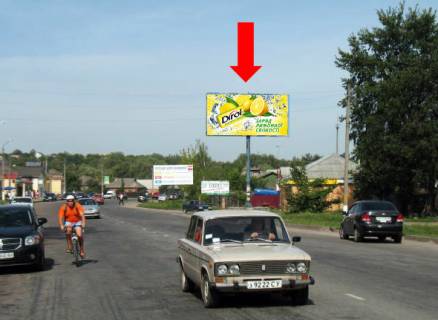 Билборд A в Ромнах, 3x6  Полтавська вул., біля Укртелекому фото 1