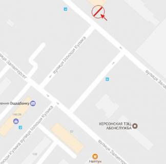 Білборд, Бігборд (Борд)  A у Херсоні Залаегерсег вул. схема