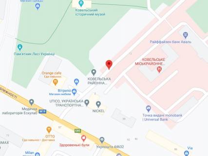 Видеоборд A в Ковеле Пчілки вул., 5, аптека "Волиньфарм", прайс за ролик 10 сек 1 вихід/5 хвилин, на двосторонньому екрані, від 144 виходів на день. Розрахунок для інших параметрів трансляції уточнюйте у менеджера. - 301384 схема