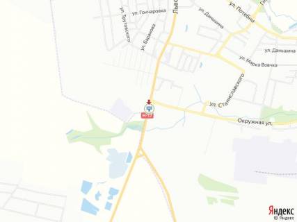 Білборд, Бігборд (Борд)  B у Луцьку, 3х6  Львівська_з-д Кромберг_Нова пошта (з центру) схема