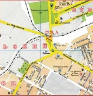 Билборд A в Херсоне Миколаївське шосе, ж / д міст схема