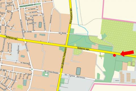 Билборд B в Ровно, 3x6  Київська вул., біля АЗС "ANP", в''їзд в місто схема