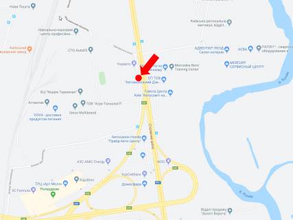 Призматрон, Призма  у Києві, 3x6  Столичне шосе, 90, навпроти автосалонів "Укравто", Mercedes, Toyota, з центру - 446229 схема