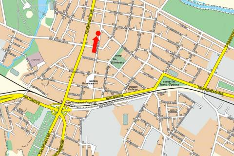 Ситилайт A в Хмельницком, 1.8x1.2  Соборна вул., 42А, біля Укрсоцбанку схема