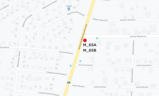 Билборд  в Кропивницкий (Кировоград), 3x6  Бобринецький шлях вул. (колиш. 40 років Перемоги вул.), 174, навпроти, виїзд на м. Миколаїв схема