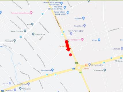 Билборд A в трасах Львова, 3x6  Кільцева дорога, с. Зимна Вода, біля супермаркетів "Епіцентр", "METRO", верхня схема