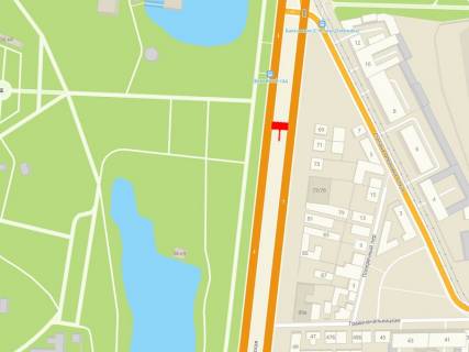 Билборд A в Одессе, 3x6  Балківська вул., 73, з центру, правий схема