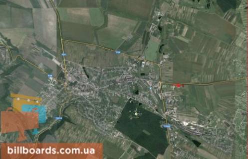 Білборд, Бігборд (Борд)  A у Борщеві г. Борщов схема