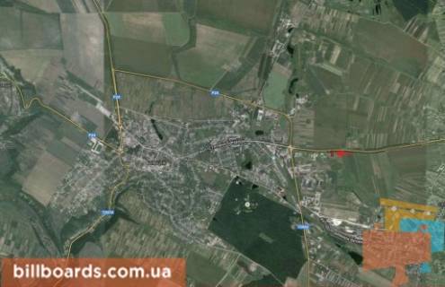 Білборд, Бігборд (Борд)  B у Борщеві г. Борщов схема