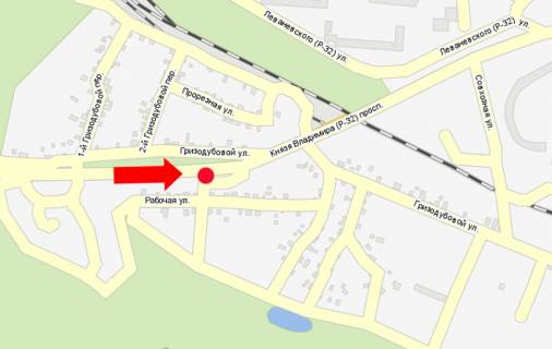 Білборд, Бігборд (Борд)  A у Білій Церкві Владимира Кн. пр., возле ж/д путепровода схема