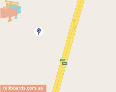 Билборд A в Київських трасах, 3х6  Траса Київ-Одеса 5км від Білої Церкви схема