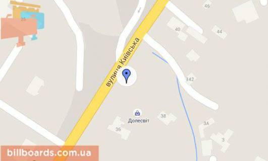 Билборд A в Белой Церкви, 3х6  Вул. Київська напроти АЗС "Лукойл" (виїзд з міста) схема