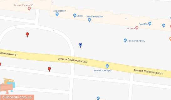 Билборд A в Белой Церкви Володимира Кн. пр., 3 схема