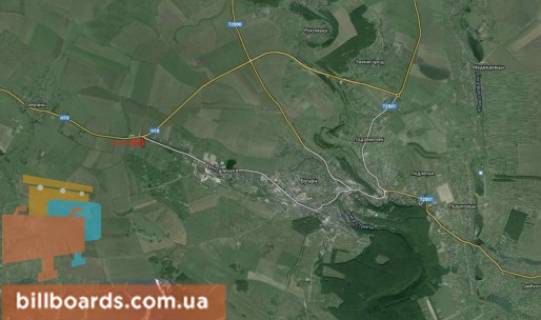 Билборд A в Бучаче г. Бучач схема