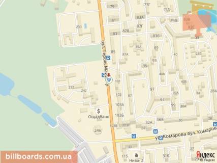 Билборд B в Черновцах, 3x6  Героїв Майдану вул., 101, з центру схема