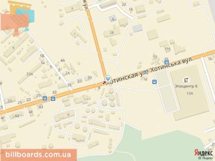 Призма B в Черновцах Хотинська вул. - Енергетична вул., в сторону ТЦ "Епіцентр" - 133648 схема