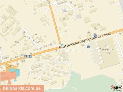 Призма B в Черновцах Хотинська вул. - Енергетична вул., в сторону ТЦ "Епіцентр" - 133649 схема