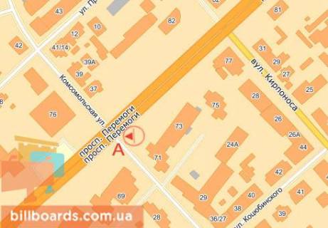 Скроллер  в Чернигове Победы пр., 71 - Ремесленная ул. (бывш. Комсомольськая ул.) - 81527 схема