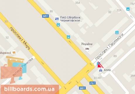 Скроллер  в Чернигове Победы пр., 89 - 163151 схема