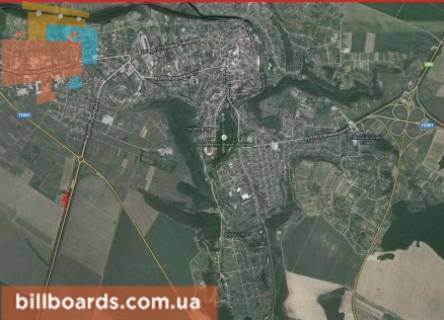 Билборд B в Чорткове  г. Чертков, в сторону Залещиков схема