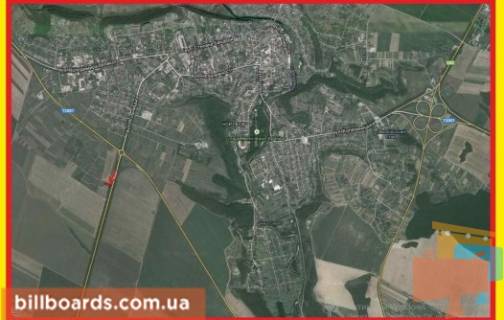Билборд A в Чорткове  г. Чертков, в сторону Залещиков схема