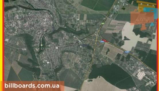 Билборд A в Чорткове г. Чертков, в сторону Тернополя схема