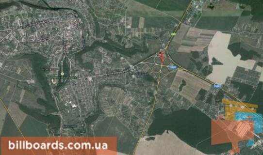 Билборд A в Чорткове г. Чертков, в сторону Тернополя схема