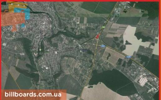Билборд A в Чорткове г. Чертков, с Тернополя схема