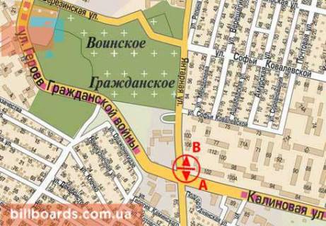 Призма  в Днепр (Днепропетровск) Янтарная ул. / Калиновая ул. - 79114 схема