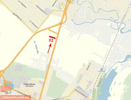 Билборд  в Днепр (Днепропетровск) Слобожанский пр., Золотые ключи, "Метро", виадук схема