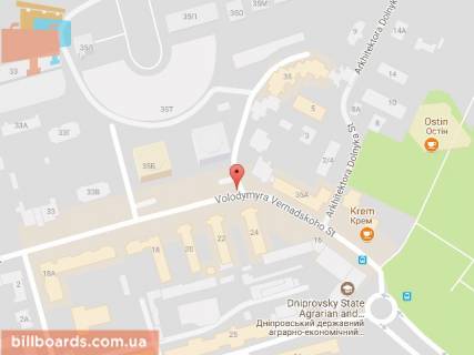 Скроллер A в Днепр (Днепропетровск), 3.14х2.32  вул. Вернадського (Дзержинського), 35б (поруч з ЖК "Крутогорний" (Вежі)) - 168675 схема