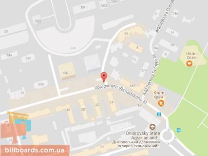 Скролер, Скрол A у Дніпро (Дніпропетровськ), 3.14х2.32  вул. Вернадського (Дзержинського), 35б (поруч з ЖК "Крутогорний" (Вежі)) - 168676 схема