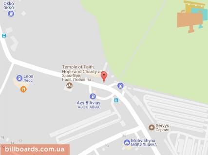 Білборд, Бігборд (Борд)  A у Дніпро (Дніпропетровськ), 6х3  вул. М. Лисиченко (Героїв Гром. війни), по дорозі до ТРЦ КАРАВАН, поруч АТБ схема