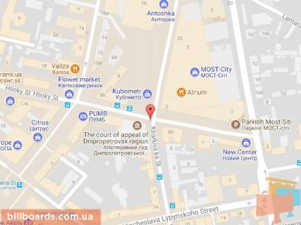 Скролер, Скрол A у Дніпро (Дніпропетровськ), 3.14х2.32  вул. Харківська - вул. Глінки, біля світлофора, біля ТРЦ МОСТ СІТІ - 168851 схема