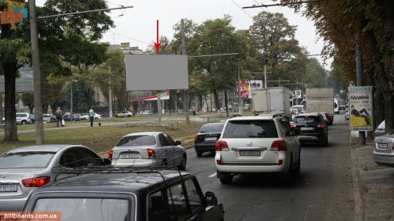 Билборд A в Днепр (Днепропетровск) Лесі Українки (Пушкіна) пр., 75А- Громова вул. фото 1