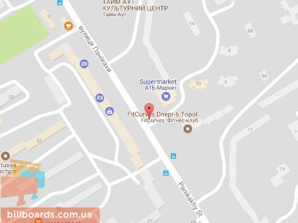 Билборд A в Днепр (Днепропетровск) Паникахи ул., 28 схема