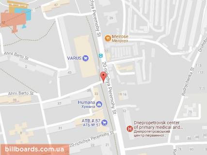 Билборд B в Днепр (Днепропетровск) 20-річчя Перемоги., 43д схема