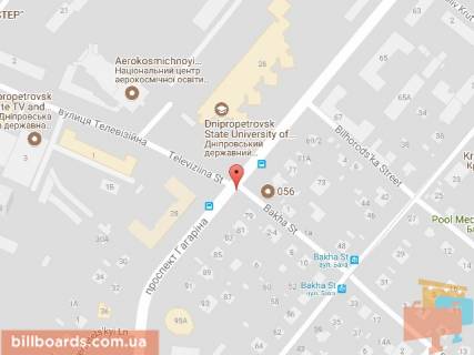 Ситилайт  в Днепр (Днепропетровск) Гагарина пр., 79 / Баха ул., 2-4 схема