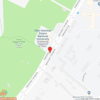 Бэклайт A в Днепр (Днепропетровск), 3.14х2.32  просп. Науки (Гагаріна), 72 (в центр), біля світлофора схема