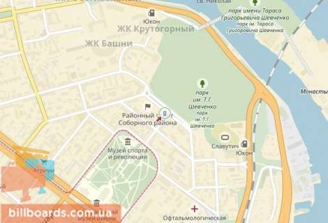 Сiтiлайт A у Дніпро (Дніпропетровськ) Яворницького вул., 5 - Шевченко пл. схема