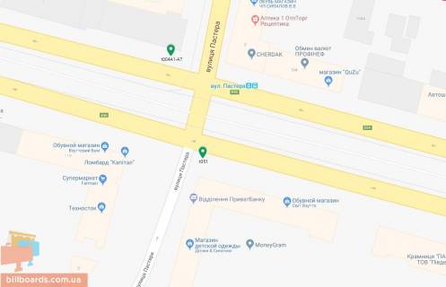 Скролер, Скрол A у Дніпро (Дніпропетровськ), 3.14х2.32  просп. Дмитра Яворницького - вул. Пастера, рух у бік центру, біля світлофора - 169377 схема