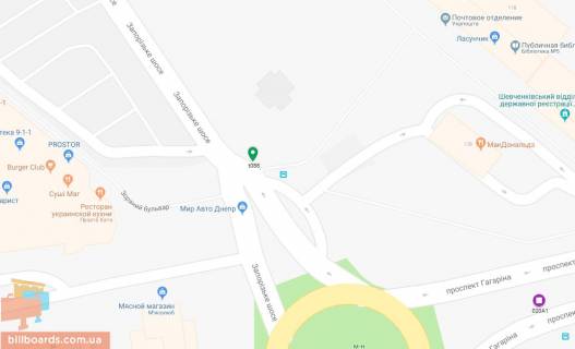 Скролер, Скрол A у Дніпро (Дніпропетровськ), 3.14х2.32  просп. Гагаріна, навпроти ТРЦ ДАФІ, біля ресторану МАКДОНАЛЬДС, біля світлофора - 169482 схема