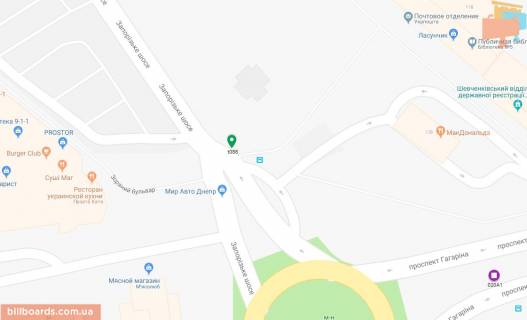 Скролер, Скрол A у Дніпро (Дніпропетровськ), 3.14х2.32  просп. Гагаріна, навпроти ТРЦ ДАФІ, біля ресторану МАКДОНАЛЬДС, біля світлофора - 169483 схема