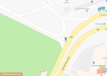 Скроллер A в Днепр (Днепропетровск), 3.14х2.32  вул. Курчатова в районі автовокзалу - 169383 схема