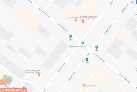 Скролер, Скрол A у Дніпро (Дніпропетровськ), 3.14х2.32  вул. Шевченка, 33 - вул. Гоголя, рух вгору на світлофорі - 169408 схема