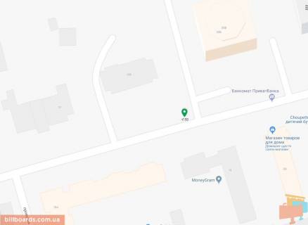 Бэклайт A в Днепр (Днепропетровск), 3.14х2.32  вул. Володимира Вернадського (Дзержинського) в районі буд. №33 В схема