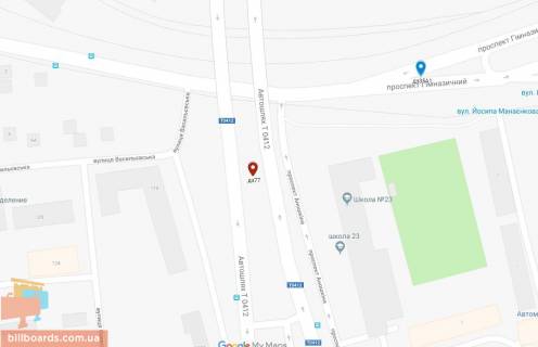 Билборд A в Каменское (Днепродзержинск), 6х3  мостовий перехід через р. Дніпро (на розділовій смузі)(10), на правий берег схема