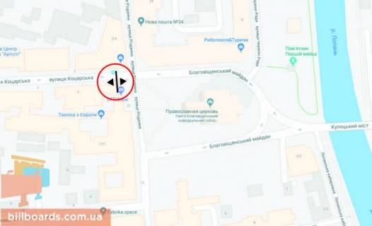 Сiтiлайт B у Харкові Кацарская вул. - Різдвяна вул. схема