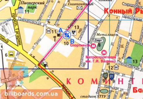 Ситилайт  в Харькове Плехановская ул., 41-43 схема